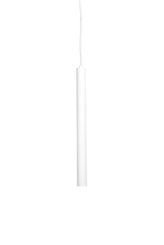 Biała lampa wisząca tuba Pipe One40 z żelaza NORR11