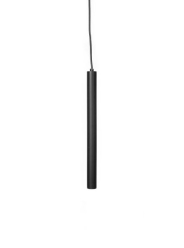 Czarna lampa wisząca tuba Pipe One40 z żelaza NORR11