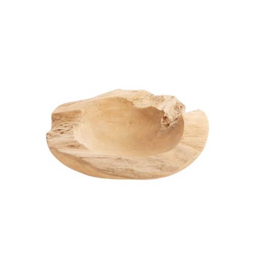 Rustykalna misa dekoracyjna Rustic 30 z drewna tekowego MUUBS
