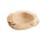 Rustykalna misa dekoracyjna Rustic 40 z drewna tekowego - Muubs