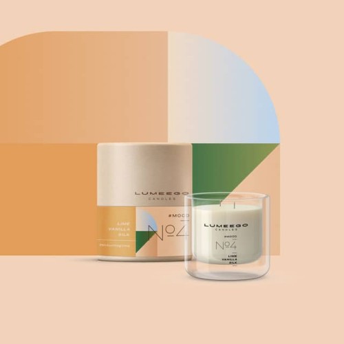 Świeca zapachowa sojowa - Nastrój No 4 Limonka Wanilia - Petite 150 ml - LUMEEGO CANDLES