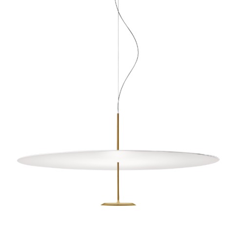 Duża lampa sufitowa wisząca Dot 600 mosiądz Led ze ściemniaczem LUMINA