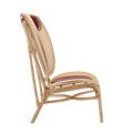Fotel rattanowy, Nomad Natural skóra Cognac - NORR11