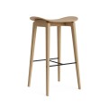 Hoker stołek barowy drewniany nowoczesny NY11 65 drewno dębowe Natural NORR11