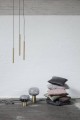 Elegancka złota lampa sufitowa tuba Pipe One40 z mosiądzu NORR11