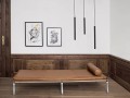 Designerska czarna lampa wisząca tuba Pipe Two48 z żelaza NORR11