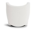Fotel obrotowy Big Big biały tkanina Barnum Boucle NORR11 tył fotela do salonu