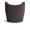 Fotel obrotowy Big Big brązowo-szary tkanina Barnum Boucle NORR11 nowoczesne fotele do salonu