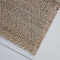 Naturalny dywan chodnik Mara 130x85 w romby z juty i bawełny - HOUSE DOCTOR