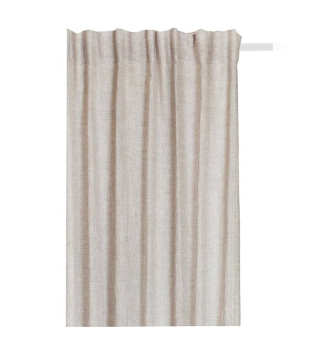 Lniane zasłony na taśmie 140x250 naturalny Sunshine Premium Oatmeal 1 szt HIMLA