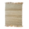 Duży naturalny dywan 180x240 ze sznurka Fringed z rafii BAZAR BIZAR