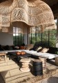 Abażur rattanowy do lampy wiszącej Whipped XL, naturalny - Bazar Bizar
