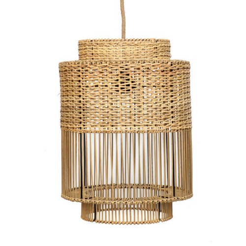 Rattanowy abażur do lampy sufitowej wiszącej Colonial BAZAR BIZAR