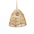 Ażurowy abażur rattanowy do lamp sufitowych Bala S, naturalny - Bazar Bizar