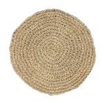 Okrągła dekoracyjna podkładka stołowa z trawy morskiej - Bazar Bizar
