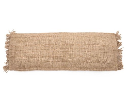 Duża beżowa poduszka dekoracyjna S'il 35x100 z bawełny BAZAR BIZAR