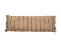 Duża beżowa poduszka dekoracyjna w paski S'il 35x100 z bawełny BAZAR BIZAR