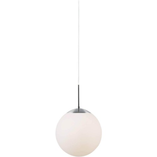 Biała lampa szklana sufitowa w kształcie kuli Cafe 15 NORDLUX