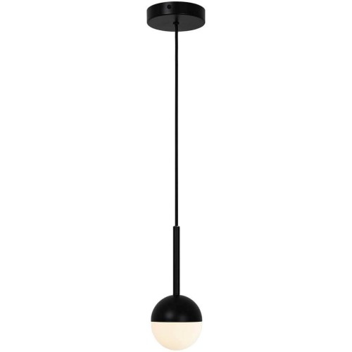 Czarna lampa sufitowa wisząca zwis pojedynczy Contina NORDLUX