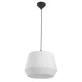 Skandynawska lampa sufitowa Dicte 40 z białym plisowanym kloszem NORDLUX