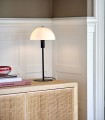 Lampa stojąca na komodę lampa stołowa czarna ze szklanym kloszem Ellen NORDLUX