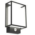 Lampa eleacyjna czarny kinkiet zewnętrzny Led z czujnikiem ruchu Nestor NORDLUX