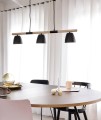Lampa wisząca nad stół Lampa wisząca Theo drewno jesion metal NORDLUX
