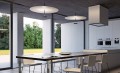 Duża lampa sufitowa wisząca Dot 600 mosiądz Led ze ściemniaczem LUMINA