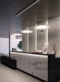 Duża lampa sufitowa wisząca Dot 600 mosiądz Led ze ściemniaczem LUMINA