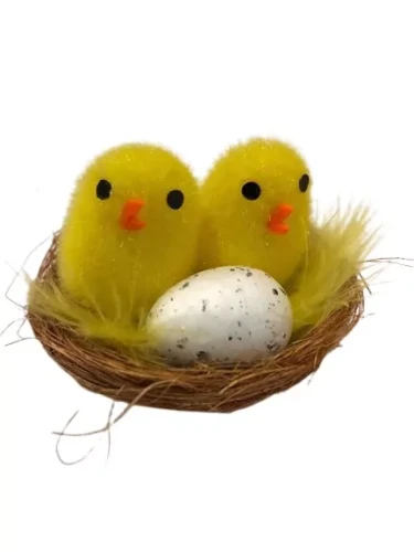 Kurczaczki wielkanocne gniazdko - Ozdoby Wielkanocne