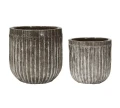 Duże donice ogrodowe Pharao Antique brown, 2 sztuki - HOUSE DOCTOR