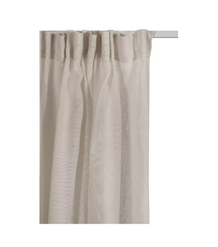 Linen voile curtain beige 140x290 Skylight Fog 1 pcs - Himla