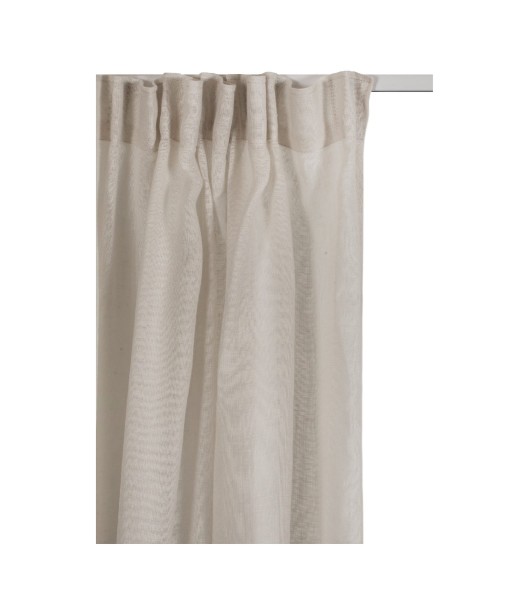 Natural linen voile curtain 140x290 Skylight Oatmeal 1 pc - Himla