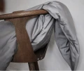 Grey pillowcases 80x80 satin cotton Soul Lead Oeko-Tex, set of 2 - Himla