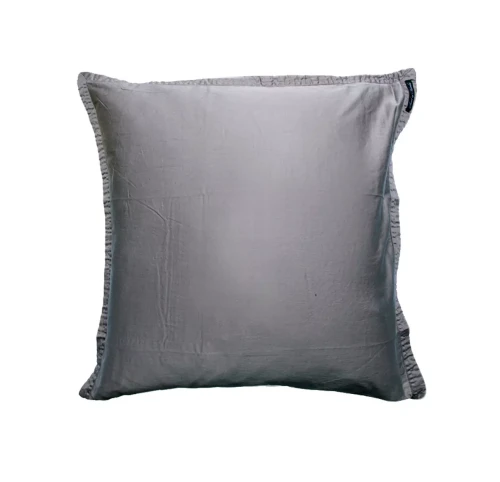 Grey pillowcases 80x80 satin cotton Soul Lead Oeko-Tex, set of 2 - Himla