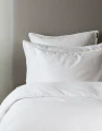 White pillowcases 80x80 Soul White Oeko-Tex satin cotton, set of 2 - Himla