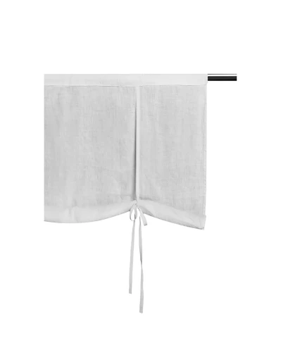 Linen curtain for kitchen and bathroom 110x120 Sunshine 18th CENTURY white - Himla