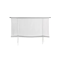 Linen curtain for kitchen and bathroom 110x120 Sunshine 18th CENTURY white - Himla