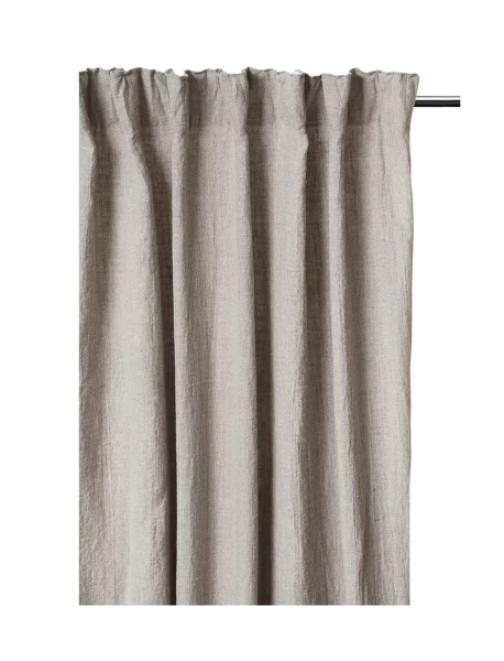 Lniane zasłony na taśmie 140x290 naturalny Sunshine Premium Natural 1 szt HIMLA