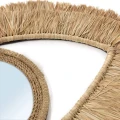 Raffia eye decorative mirror - Bazar Bizar