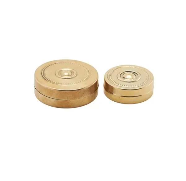 Brass jewelry boxes set of 2 - Meraki