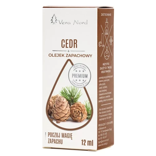 Olejek cedrowy 12 ml olejek zapachowy VERA NORD