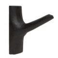 Black teak clothes hook - Bazar Bizar