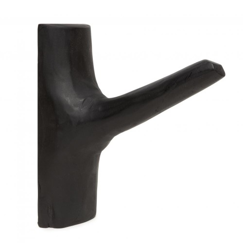 Black teak clothes hook - Bazar Bizar