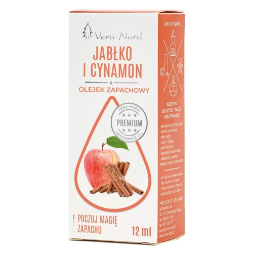 Olejek jabłko z cynamonem 12 ml olejek zapachowy VERA NORD