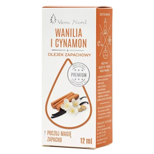Vanilla oil with cinnamon 12 ml fragrance oil - Vera Nord