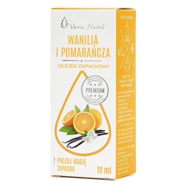 Vanilla oil with orange 12 ml fragrance oil - Vera Nord