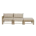 Bamboo garden sofa Korfu pouffe module - Bloomingville