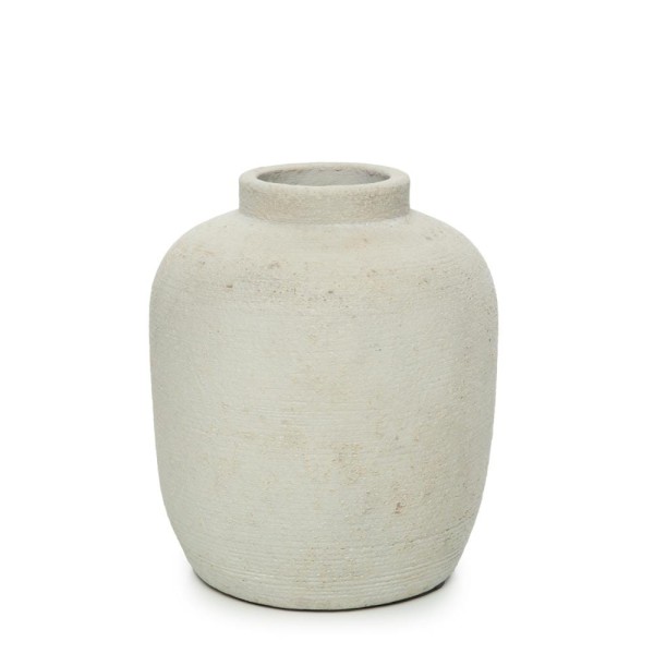 Grey terracotta decorative vase Peaky L - Bazar Bizar