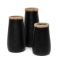 Narrow black terracotta vase Sneaky S - Bazar Bizar